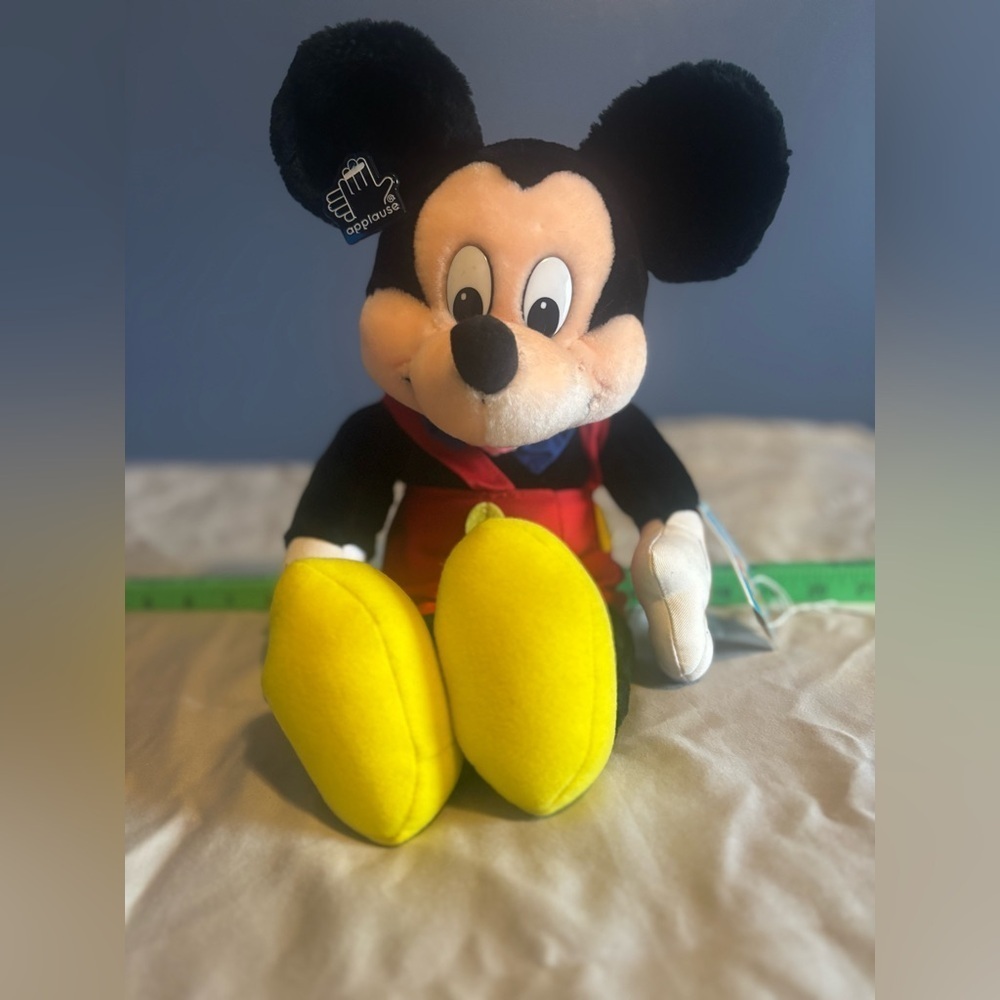 15” Mickey Mouse Plush. Vintage Applause With Tags. New with original tags.